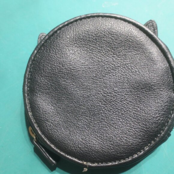 Fun Cute Adorable Black Cat Head Leatherette Coin and Money Purse. - Picture 7 of 10